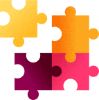 Illustration eines Puzzleteils, symbolisiert passgenaue Illustrationen für Websites.